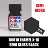 80018 Enamel X-18 Semi Gloss Black - Sơn mô hình Tamiya 12 Gundam