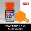 80026 Enamel X-26 Clear Orange - Sơn mô hình Tamiya 6 Gundam