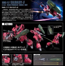 RMS-117 Galbaldy-β - Galbaldy Beta - HGUC 1/144 - Mô hình Gundam chính hãng Bandai 7 Gundam