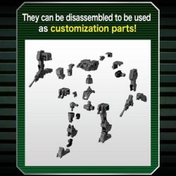 Extended Armament Vehicle - Mass Produced Sub Machine Ver. - 30MM 1/144 10 Gundam