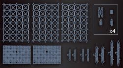Customize Scene Base - Truss Base Ver. - Phụ kiện mô hình 30MM 5 Gundam