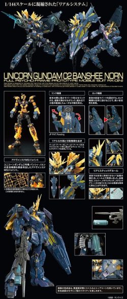Unicorn Gundam 02 Banshee Norn - RG - 1/144 - Mô hình lắp ráp chính hãng Bandai 4 Gundam