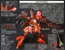 MSN-04 Sazabi Metallic Coating Ver. - HGUC 1/144 - Mô hình Gundam chính hãng Bandai 3 Gundam