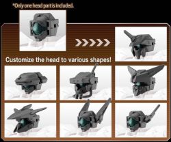 Option Parts Set 6 - Customize Heads A - 30MM - 1/144 4 Gundam