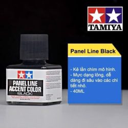 Dung dịch mực kẻ lằn chìm Panel Line Accent Color Dark Brown - Tamiya 87140 8 Gundam